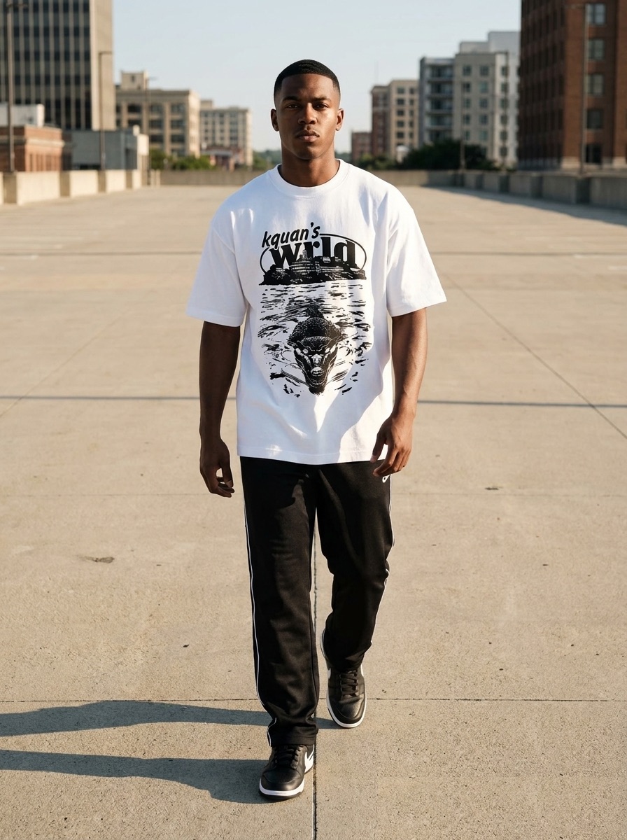 Kquan's Wrld Tee — White